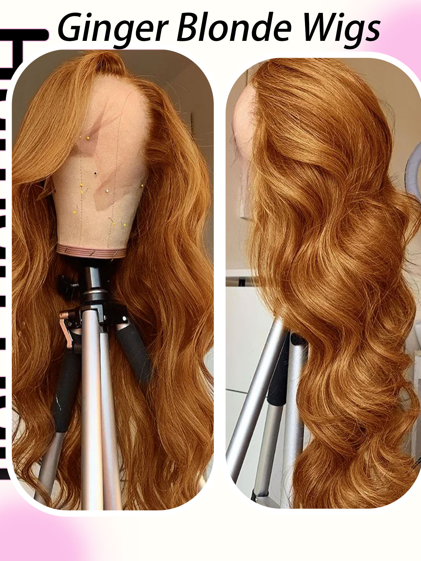 Ginger Blonde 13X6 Lace Front  - đánh giá và giá 613 Blonde Body Wave Lace Front Wig