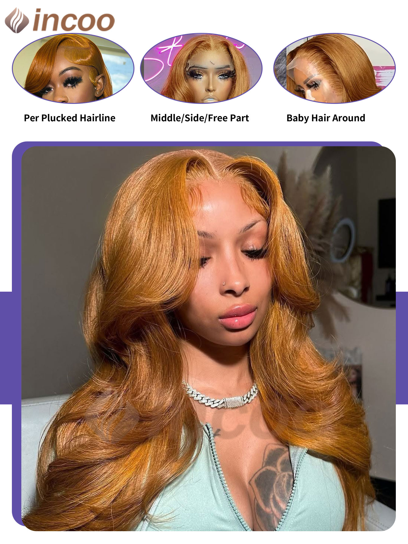 Ginger Blonde 13X6 Lace Front  - đánh giá và giá 613 Blonde Body Wave Lace Front Wig