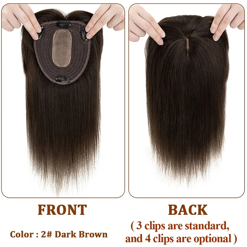 Silk Base Top Women Topper Cli - đánh giá và giá Seamless Clip In Hair Extensions Human Hair