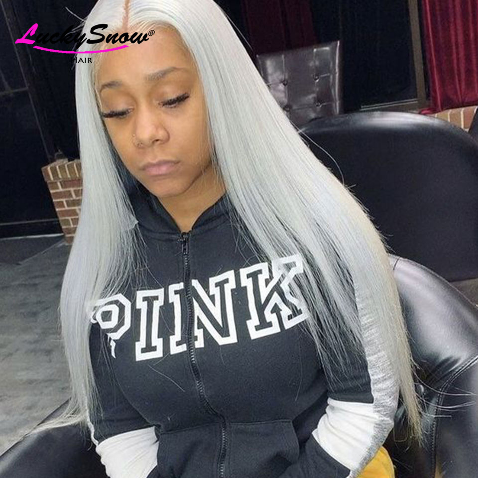 For Women Grey Long Straight B - đánh giá và giá Hd Lace Frontal Wig Human Hair Pre Plucked