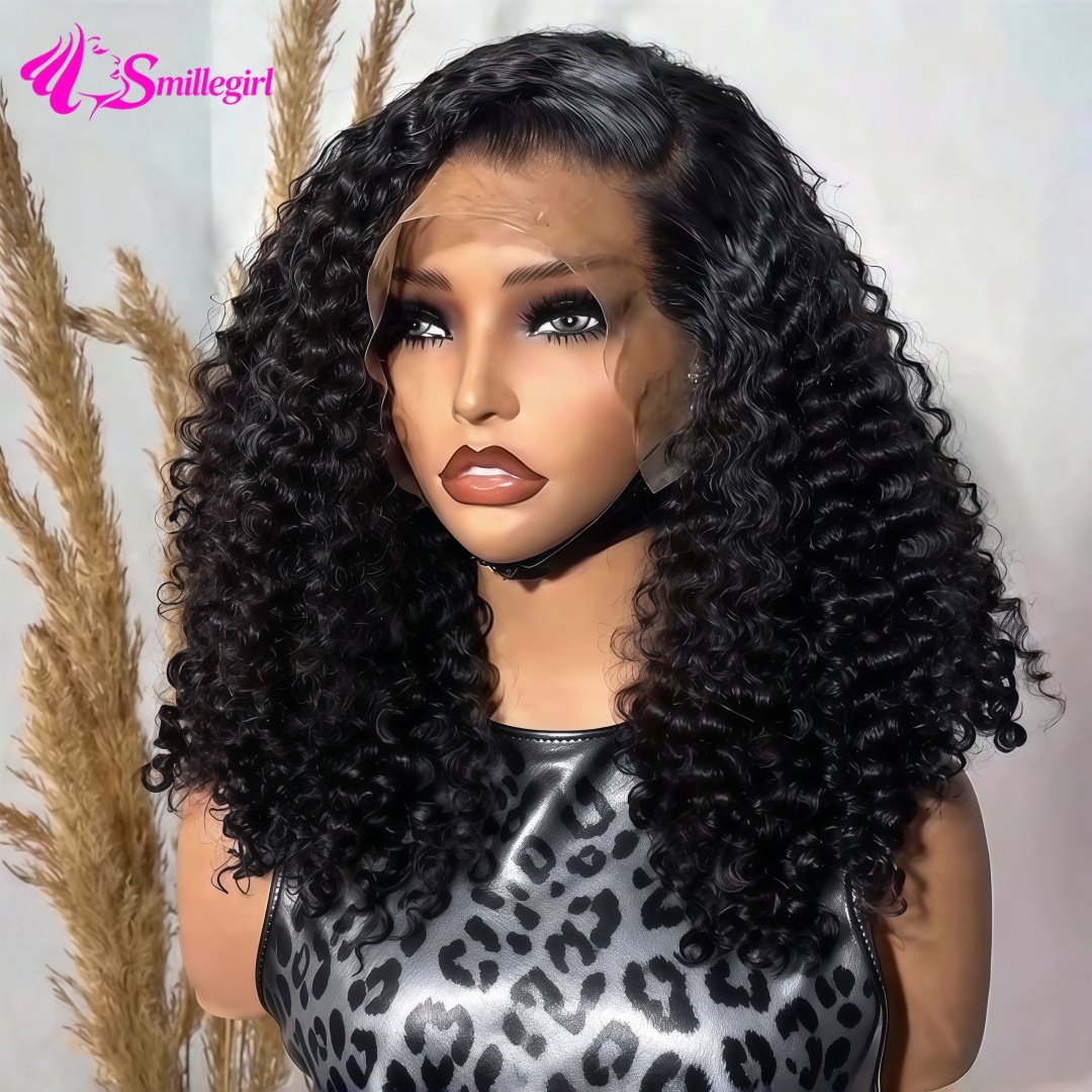 Curly Short Bob 200% Density 1 - đánh giá và giá Pre Parted 13X4 Lace Front Bob Wig
