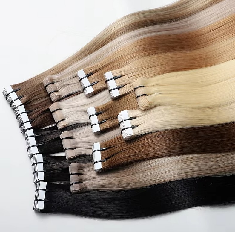 Tape Ins Human Hair Extensions - đánh giá và giá Invisible Tape In Extensions Real Hair