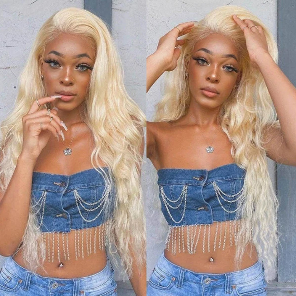 Invisible Drawstring 360 Hd La - đánh giá và giá 613 Blonde Body Wave Lace Front Wig